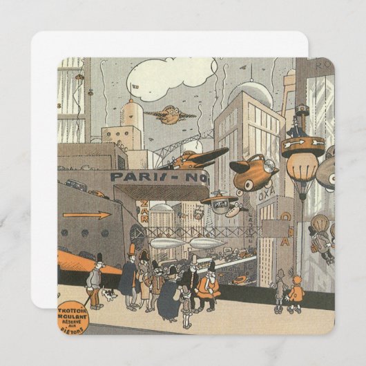  Science Fiction, Paris, France Invitation Kaart (Voorkant / Achterkant)