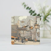  Science Fiction, Paris, France Invitation Kaart (Staand voorkant)