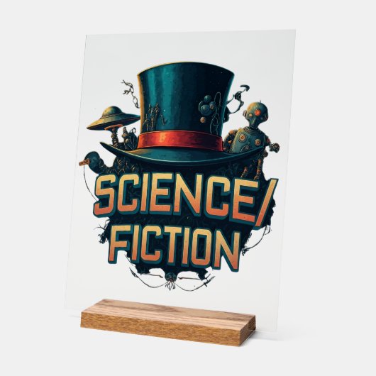Science/Fiction Plaque Acryl Bord (Hoek)