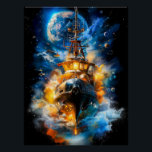 Science Fiction Poster Art<br><div class="desc">Een digitale illustratie van een high science fiction concept in een poster formaat.</div>