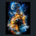 Science Fiction Poster Art<br><div class="desc">Een digitale illustratie van een high science fiction concept in een poster formaat.</div>