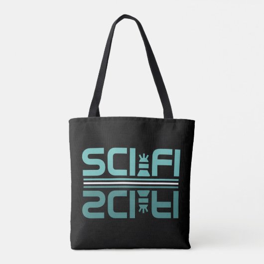 Science Fiction Robot Tote Bag (Achterkant)