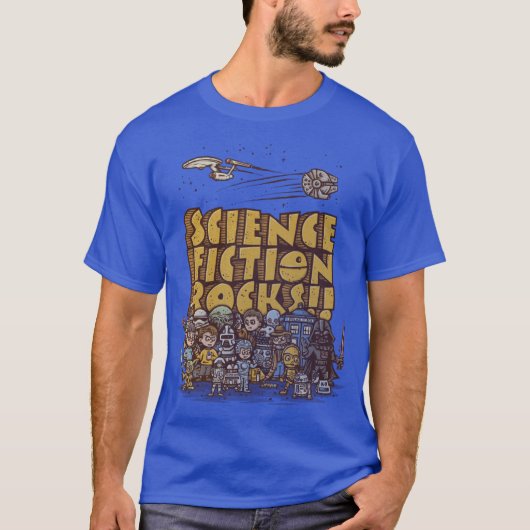Science Fiction Rocks familie T-shirt (Voorkant)