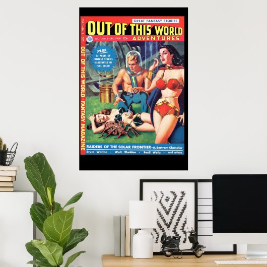  science fiction ruimte poster (Thuiskantoor)