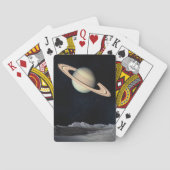 Science Fiction Space Saturn Planet Spelling-kaart Speelkaarten (Achterkant)