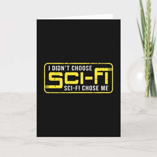 Science Fiction Space Ufo Sci-Fi Alien Funny Gift Kaart (Voorkant)