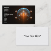 Science Fiction Spaceship Visitekaartje (Voorkant / Achterkant)