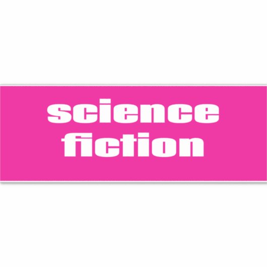 Science Fiction Sticker (Voorkant)