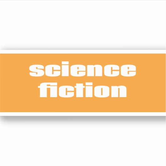 Science Fiction Sticker (Voorkant)