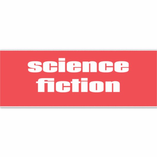 Science Fiction Sticker (Voorkant)