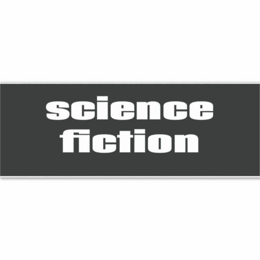 Science Fiction Sticker (Voorkant)