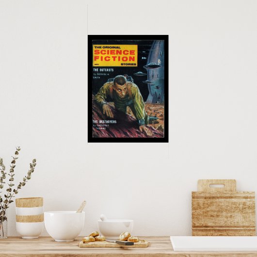 Science Fiction Stories - 1958.09_Pulp Art Poster (Keuken)