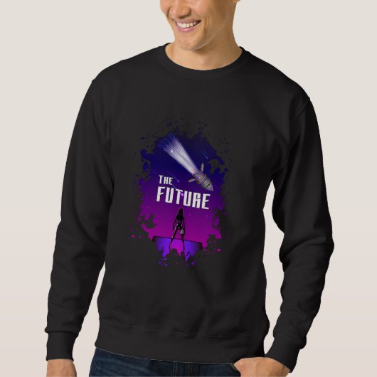 Science Fiction Ufo Space Alien Rocket Funny Gift Trui (Voorkant)