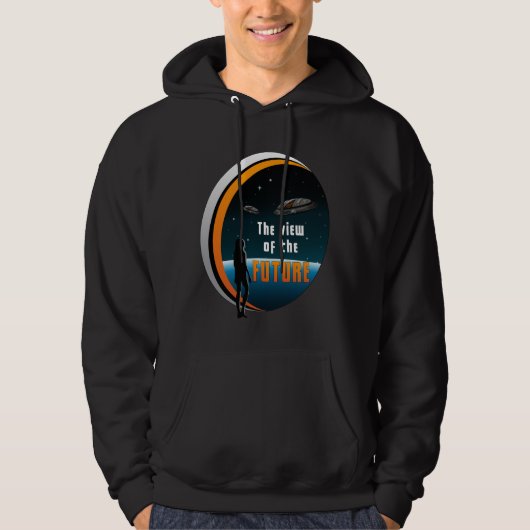 Science Fiction Ufo Space Alien Sci-Fi Funny Gift Hoodie (Voorkant)