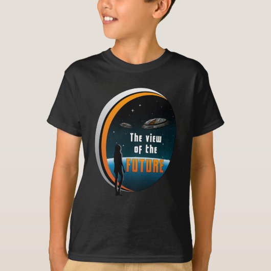 Science Fiction Ufo Space Alien Sci-Fi Funny Gift T-shirt (Voorkant)