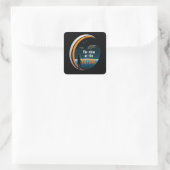 Science Fiction Ufo Space Alien Sci-Fi Funny Gift Vierkante Sticker (Tas)