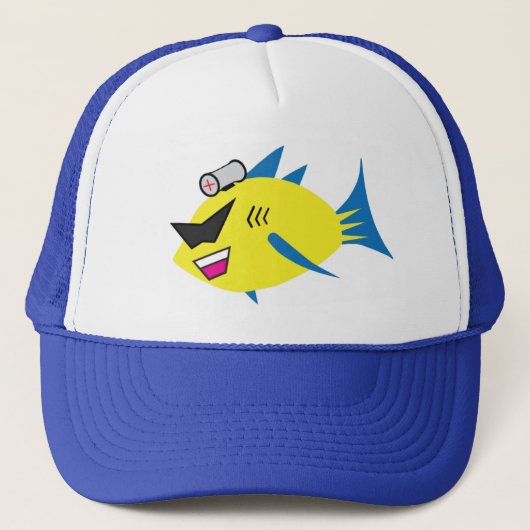 Science FISH Logo Trucker Hat Pet (Voorkant)