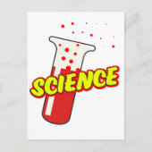 Science Flask Cartoon Feestdagenkaart (Voorkant)