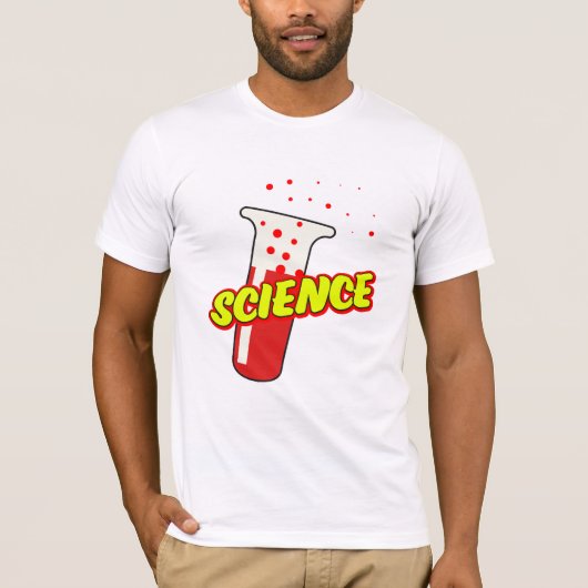 Science Flask Cartoon T-shirt (Voorkant)