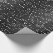 Science Formula Blackboard Wrapping Paper Cadeaupapier (Hoek)