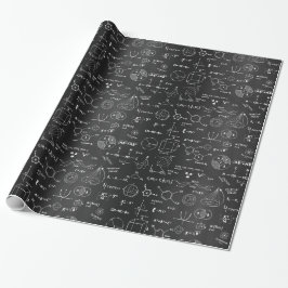 Science Formula Blackboard Wrapping Paper Cadeaupapier