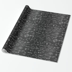 Science Formula Blackboard Wrapping Paper Cadeaupapier