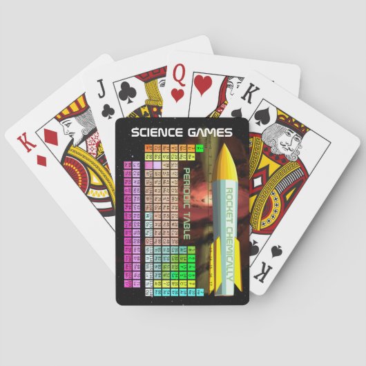Science Games Periodic Table Pplaykaarten Pokerkaarten (Achterkant)