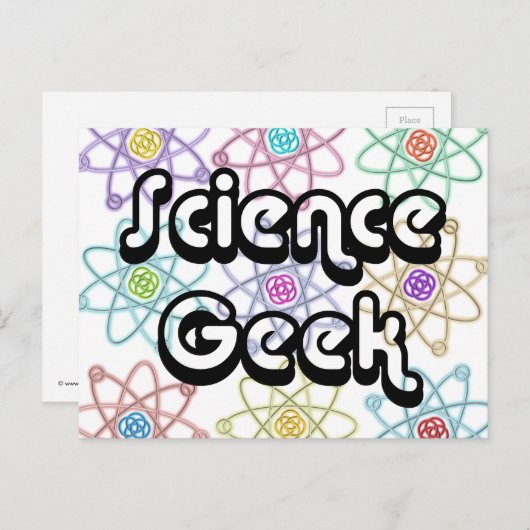 Science Geek Briefkaart (Voorkant / Achterkant)