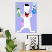 Science Geek Lab Rat Poster Print (Thuiskantoor)
