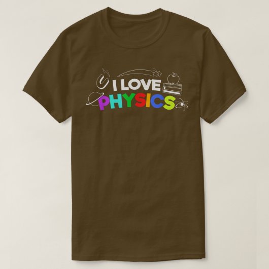 Science Geek Nerd Love Physics 1924 T-shirt (Design voorkant)
