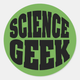 Science Geek Ronde Sticker