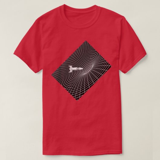 Science Geek T Shirt Event Horizon Black Hole Prem (Design voorkant)