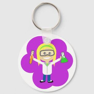 Science Girl Sleutelhanger