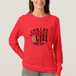 Science Girl T-shirt<br><div class="desc">Science Girl - Voor elk jong vrouw genie. Draag het met trots!</div>