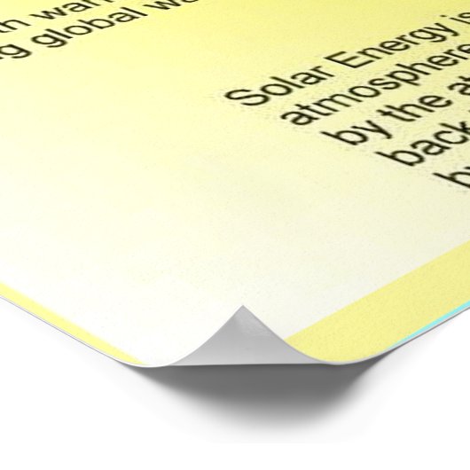 Science, Greenhouse effect, introduction Poster (Hoek)