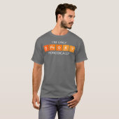 Science Halloween Funny Spooky Periodic Table T-shirt (Voorkant volledig)