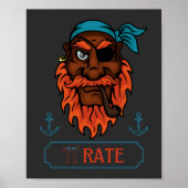 Science Humor Pi rate Funny Pi Day Poster (Voorkant)