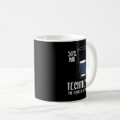 Science Humor Technically The Gl Is Always Full Sh Koffiemok (Voorkant rechts)