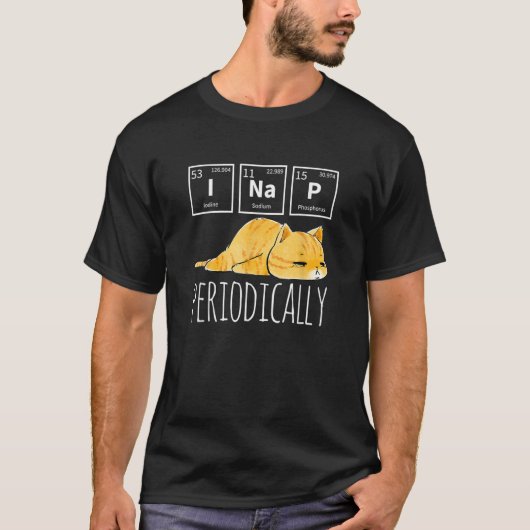 Science I NAP Periodic Able Meme Meh Cat T-shirt (Voorkant)