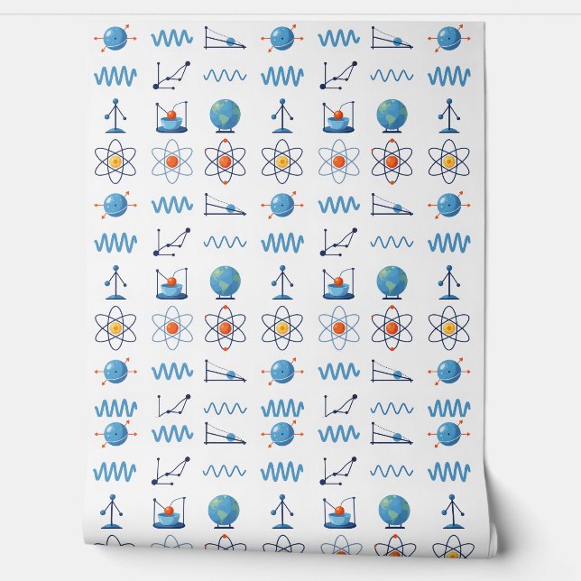  Science Icons Collection Behang (Afrollen)