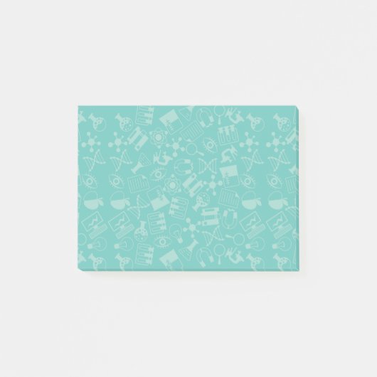 Science Icons Pattern Post-it® Notes (Voorkant)