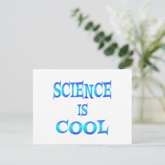 Science is Cool Briefkaart (Staand voorkant)