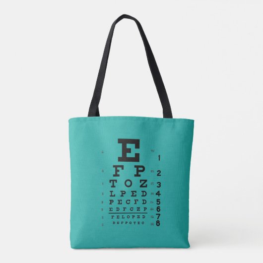 Science is Cool: Retro Eye Grafiek Oftalmologie Tote Bag (Achterkant)