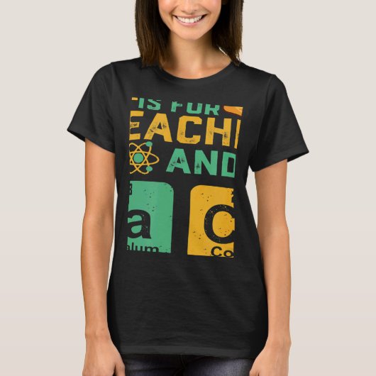 Science Is For Teacher Tacos Physics Chemistry T-shirt (Voorkant)
