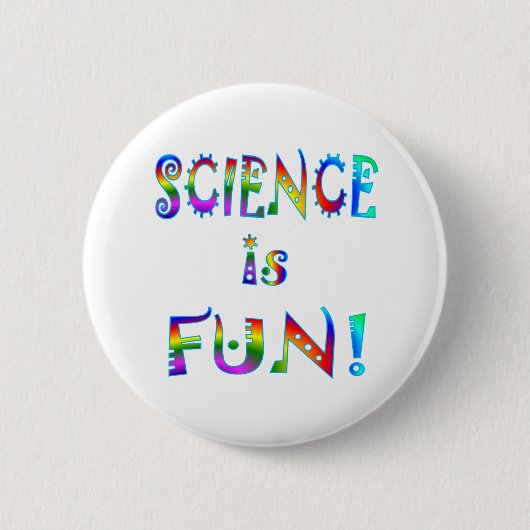 Science is Fun Ronde Button 5,7 Cm (Voorkant)