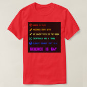 Science is gay t-shirt (Design voorkant)