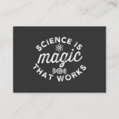 SCIENCE IS MAGIC THAT WORKS VISITEKAARTJE (Voorkant)