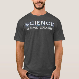 SCIENCE Is Magic Uitgelegd in blauw grijs T-shirt