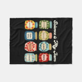 Science Is My Jam Teacher Shirt Stem Student Educa Fleece Deken (Voorkant (Horizontaal))