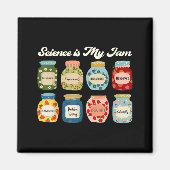 Science Is My Jam Teacher Shirt Stem Student Educa Magneet (Voorkant)
